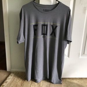 Fox racing t-shirt XL slim gray